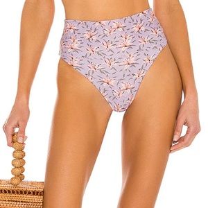 Acacia Swimwear Echo High Waisted Bikini Bottom in Lily